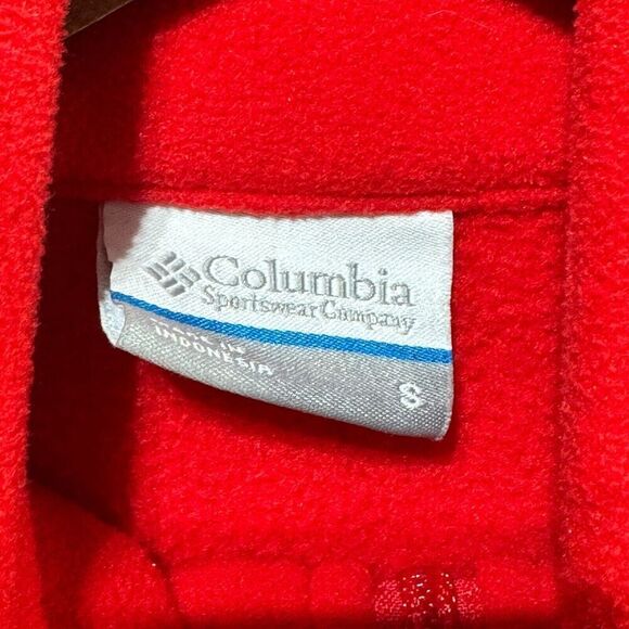 Columbia Fast Trek II Jacket Women's Small Red Full Zip Fleece‎ Classic Fit Logo - Picture 9 of 13